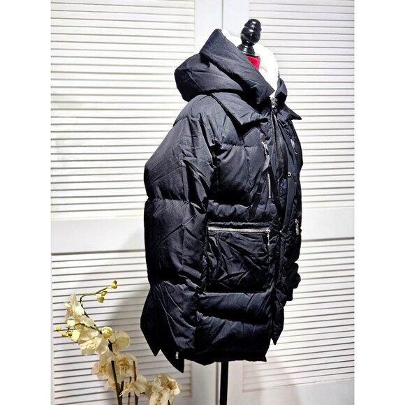 Orolay Women's Black Hooded Down Jacket With Fleece Lining Size Large 318 - Picture 6 of 16